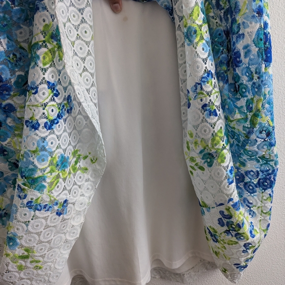 Sandra Darren Lace Floral Dress - Picture 5 of 9